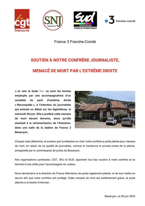 Communiqué France 3 Fc 28 06 2024