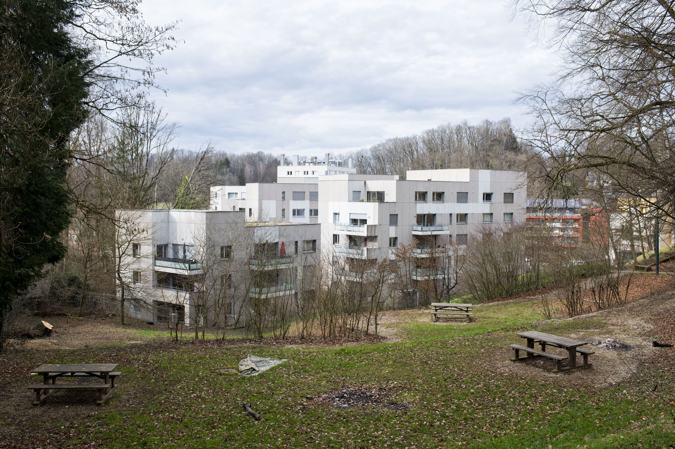 Habitations en contre-bas du parc de Sircoulon